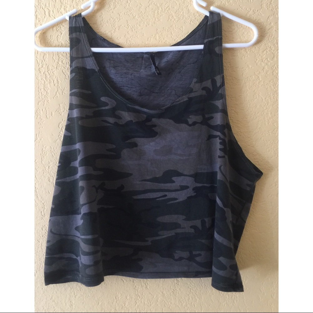 F21 Camo Crop Top